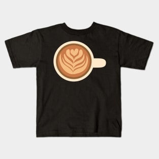 Coffee latte art Kids T-Shirt